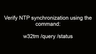 Configuring NTP on Windows 2012 Server [upl. by Hugibert]