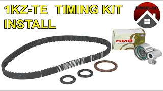 How to Replace a 1KZTE Timing belt Main seals Tensioner and More [upl. by Cirnek]