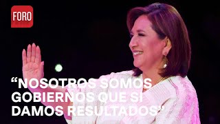 Xóchitl Gálvez en su cierre de campaña  Las Noticias [upl. by Lledo]