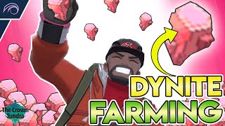 HOW TO FARM DYNITE ORE in ENDLESS DYNAMAX ADVENTURES Pokemon Sword and Shield Crown Tundra DLC [upl. by Cooper724]