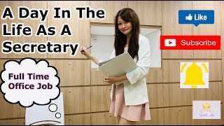 A DAY IN THE LIFE AS A SECRETARY  Full time office job  Vlog [upl. by Yer]