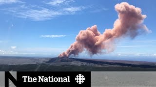 Kilauea volcano erupts Hawaii hit by earthquake [upl. by Sparhawk199]