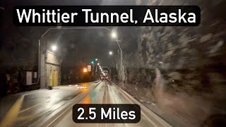 Whittier Tunnel Alaska  A Drive Through the Longest Tunnel in North America [upl. by Naiviv634]