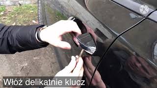 Jak otworzyćyć drzwi kluczykiem KIA Optima Sportage Ceed How to use the key in the KIA Sportage [upl. by Herahab559]