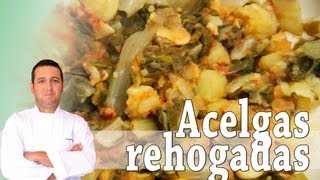 Acelgas rehogadas  Recetas de cocina [upl. by Iaras]