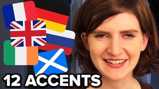 How To Do 12 Different Accents [upl. by Eeldivad272]