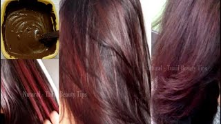 How to Get Burgundy or Chocolate Brown Hair Color at Home 100 Working Black Hair to Burgundy Color [upl. by Pirozzo]