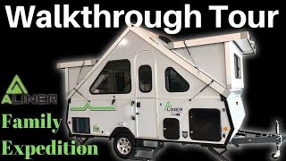 2020 Aliner Family Expedition Folding Trailer Walkthrough Tour [upl. by Merdith]