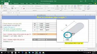 How to calculate pipe weight [upl. by Tobye218]