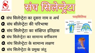 संघ सिलेन्ट्रेटा full guide Important of Bsc students by SACHIN STUDY [upl. by Agathy809]