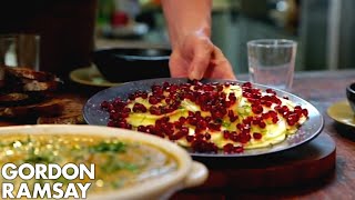 Gazpacho Paired With Pineapple Carpaccio Pomegranate amp Vanilla Salt By Gordon Ramsay [upl. by Efthim]