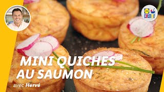 Mini quiches au saumon  Lidl Cuisine [upl. by Drawde]