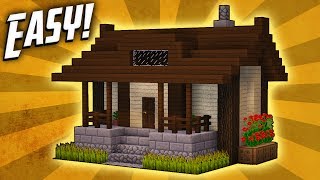 Minecraft How To Build A Small Survival House Tutorial 5 [upl. by Faxun]