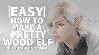 SKYRIM RACEMENU  HOW TO MAKE A PRETTY ELF  MODDED EDITION [upl. by Caneghem841]