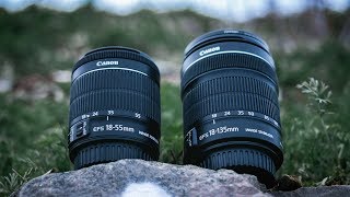 Canon 1855mm vs 18135mm lens For Vlogging [upl. by Guss813]