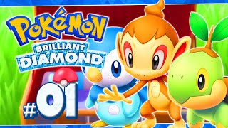 Pokemon Brilliant Diamond Part 1 THE SINNOH REMAKE Gameplay Walkthrough [upl. by Astraea]