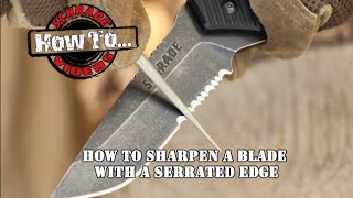 How To Sharpen A SerratedEdge Blade [upl. by Idroj642]