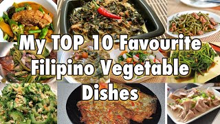 MY TOP 10 FAVOURITE FILIPINO VEGETABLE DISHES  PINOY VEGETABLE DISHES  Pepperhona’s Kitchen [upl. by Namref]