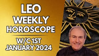 Leo Horoscope Weekly Astrology from 1st January 2024 [upl. by Hakym]