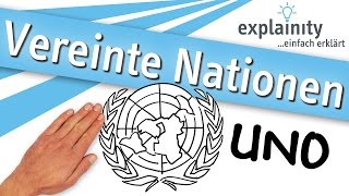 Vereinte Nationen UNO einfach erklärt explainity® Erklärvideo [upl. by Anasiul]