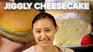 How To Make The Most Jiggly Cheesecake For Beginners [upl. by Nuoras]