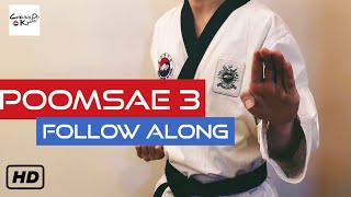 Taekwondo Poomsae 3 Taegeuk Sam Jang 2020 [upl. by Neehsas]