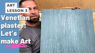 Venetian plaster vertical style tutorial [upl. by Eseret]