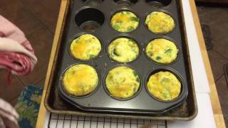 Crustless quiche in muffin tin [upl. by Aerbas149]