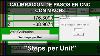 Calibración de Pasos en CNC con Mach3  quotSteps per Unitquot [upl. by Hendren]