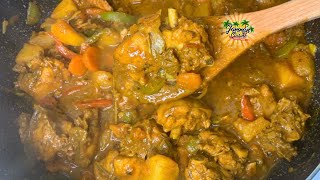 How To Make Jamaican Curry Chicken  Easy Curry Chicken Recipe [upl. by Weisman]