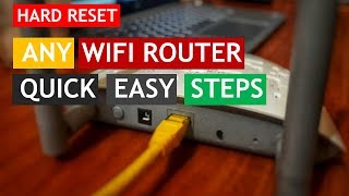 HOW TO RESET ANY WIFI ROUTER [upl. by Arabel264]