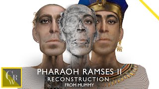 PHARAOH RAMSES II FACIAL RECONSTRUCTION FROM MUMMY [upl. by Fillian]