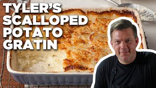 Tyler Florences Creamy Scalloped Potato Gratin  Food Network [upl. by Beichner]