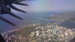 Air Tanzania Landing at Dar Es Salaam [upl. by Pfaff]