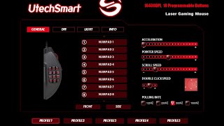 How To Set Up UTECH VENUS MMO Gaming Mouse In 2020 Driver Bug [upl. by Atterbury788]