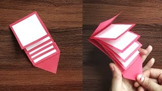 DIY  Water Fall Card For Multiple Messages  How To Make WaterFall Card [upl. by Shaya580]