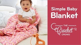 How to Crochet Beginners Simple Thick Baby Blanket [upl. by Bernstein]