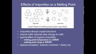 4 Effects of Impurities on a Melting Pointmov [upl. by Laeynad987]