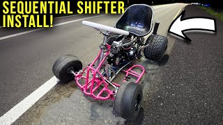 Installing a HUGE 125cc 4 stroke motor in our BUDGET Drift Kart  Part 6 [upl. by Aissila553]