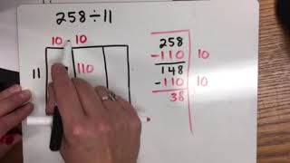 Box Method Division 3 Digit by 2 Digit with remainder [upl. by Aveneg]