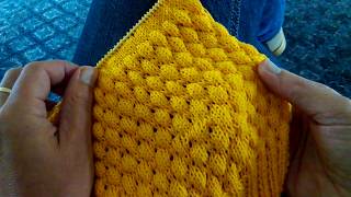 Bubbel Steek breien Bubble Wrap Stitch [upl. by Giah]