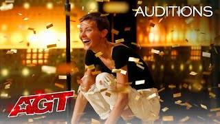 Golden Buzzer Nightbirdes Original Song Makes Simon Cowell Emotional  Americas Got Talent 2021 [upl. by Utir]