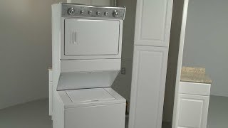 Whirlpool Combination WasherDryer Installation Model WET4027EW0 [upl. by Adao]