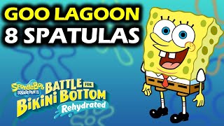 Goo Lagoon All Golden Spatula Locations  Spongebob Rehydrated Collectibles Guide amp Walkthrough [upl. by Kralc646]