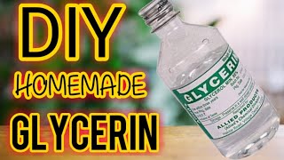 HOW TO MAKE GLYCERIN AT HOME [upl. by Chansoo]