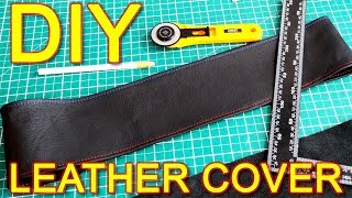 How to Make Steering Wheel Cover With Leather DIY [upl. by Sergeant]