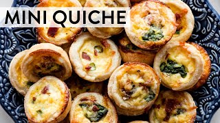 Mini Quiche  Sallys Baking Recipes [upl. by Notyard898]