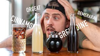 4 EASY to Make Cocktail Syrups  grenadine amp orgeat [upl. by Adohr52]