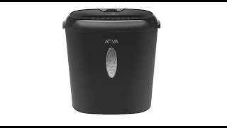 Ativa 8Sheet Microcut Shredder [upl. by Ecinaej]