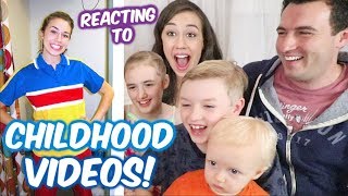 Reacting to Childhood Videos w Colleen Ballinger [upl. by Yenterb]